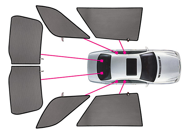 Solarplexius Auto-Sonnenschutz Scheiben-Tönung passgenau für Mazda